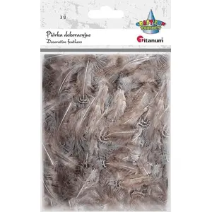 Feathers Titanum Piórka półpuch 3g pheasant brown-gray — pack of 3 g