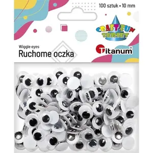 Патчи для глаз Titanum Oczy 10 мм, без клея и ресниц, 100 шт