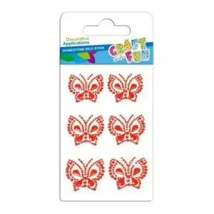 Self-adhesive Decorative Butterfly Crystals by Euro Trade, model 382482, adhesive embellishments