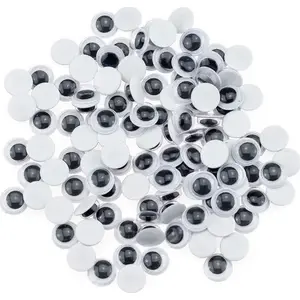 Movable Craft Eyes FANDY 8 mm, pack of 120 – plastic wiggle eyes for crafts and toys