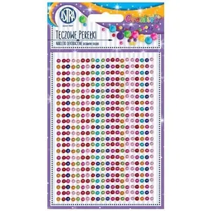 Decorative Stickers Astra Tęczowe Perełki — colored pearl dot stickers