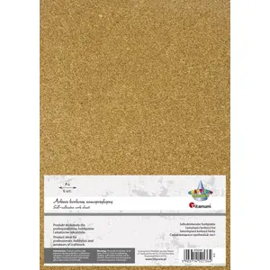 Self-adhesive Cork Sheets Titanum 6 pcs A4 – natural cork, reusable sheets
