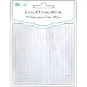 Label cassette Dymo Kostka 3D 2mm 800pcs — 2 mm embossed labels, 800 pieces