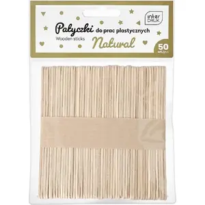 Craft sticks INTERDRUK Patyczki do prac plastycznych — pack of 50