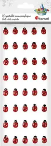 Self-adhesive Ladybug Crystals Titanum 9×14 mm, 50 pcs