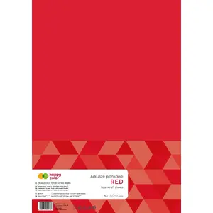 Foam Sheets A3 5 pcs, Happy Color — red