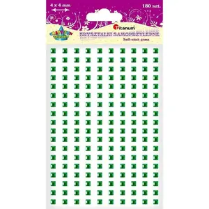 Self-adhesive crystal rhinestones mix, Titanum, 53 pieces