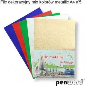 Декоративные фломастеры Penword FILC DEKORACYJNY MIX KOLORÓW METALLIC A4 A5