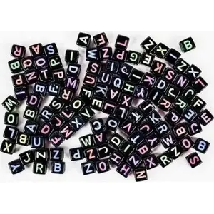 Bead set FANDY Koraliki ABC by FANDY — educational alphabet beads, mixed shapes and colors