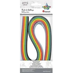 Quilling Strips Titanum 7 mm mix, pack 176 pcs