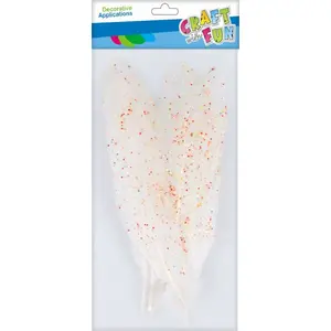 Feathers pack Craft with Fun CF OZDOBA DEK PIORKA 17–22 cm 6 pcs glitter