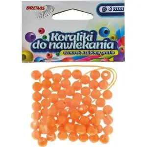 Beads BREWIS 8 mm, BREWIS K8-4 gold — threading beads for jewelry making