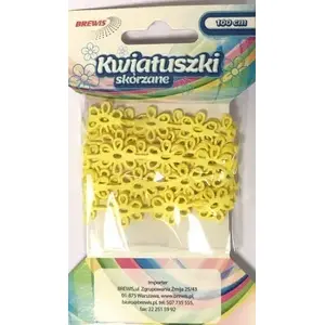 BREWIS chain 'Kwiatki' 1 m KSL4 yellow – decorative curtain/valance chain