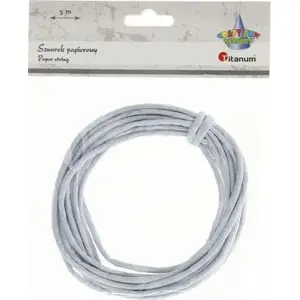 Paper twine Titanum 3.5 mm × 5 m gray — Titanum Sznurek papierowy 406081