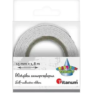 Cotton Lace Ribbon 15 mm x 1.8 m, Titanum, white