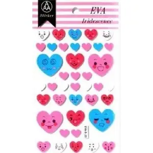 Foam Sticker with Light Glitter, VERGIONIC — decorative craft foam sticker