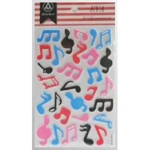 Foam Sticker with Light Glitter Elements VERGIONIC (decorative craft decal)