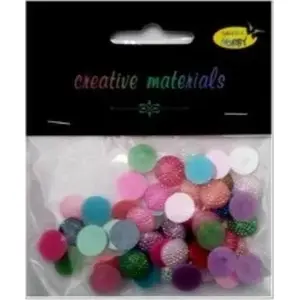Half-pearls with microstructure Paula 12 mm 15 g — crafting and decoration beads