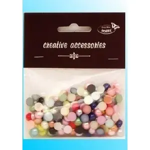 Paula half-pearl beads 8 mm, approx. 200 pieces, craft and decoration supply