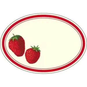 Decorative stickers ROSSI ETK 229 Strawberries set of 6