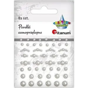 Pašlīmējoši apaļi kristāli 48 gab., Craft with Fun — dekoratīvas pērlītes