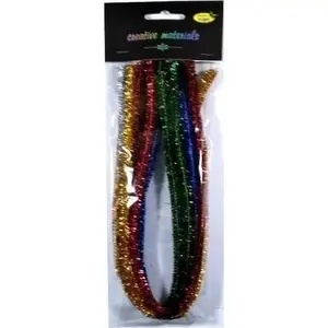 Chenille Craft Wires 10 pcs, folia — metallic finish