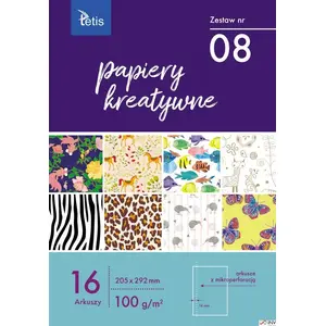 Creative paper pack Tetis KB030-08 — 16 sheets, 205×292 mm