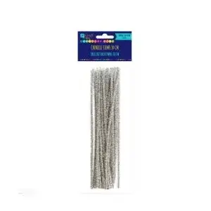 Creative Threads DP Craft 30 cm silver, pack of 25 — decorative crafting threads