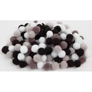 Acrylic Pom Poms FANDY 10 mm Mix pack — assorted craft pompoms