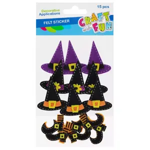 Felt Decorations Craft with Fun CFHW14 — set of 15 assorted felt shapes for crafting