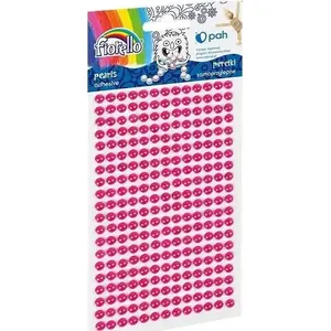 Self-adhesive decorative pearls Fiorello 453411 — pink craft embellishments