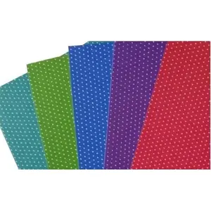 Double-sided dotted cardstock DKD Home Decor 300 g/m², 24×34 cm, 5 sheets, mixed colors