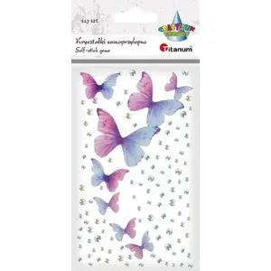 Self-adhesive rhinestones and sequins DP Craft Motyle set — 117 pieces