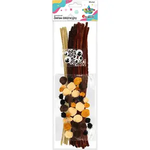 Craft-fun creative set Titanum — pom-pom balls and wiggle eyes, 80 pieces