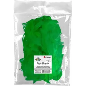 Spalvas Titanum Piórka puch 16g zaļas — spalvu bumbiņas, 16 g