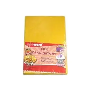 Felt sheets Polsirhurt decorative yellow 20x30 cm pack of 10