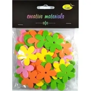 Artificial Foam Flowers Mix 'Spring' 56 pcs — Noir sur Blanc