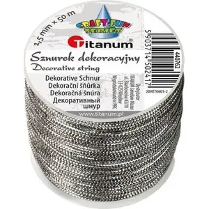 Metalized Cord with Core Titanum 1.5 mm x 30 m, Silver