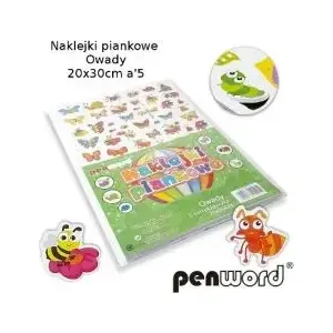 Polsirhurt foam stickers insects 20x30 cm pack of 5