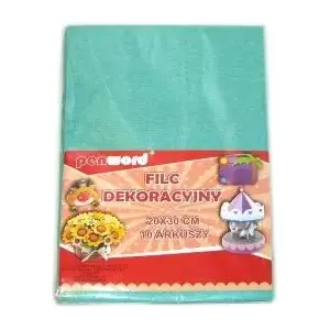Felt craft sheets Polsirhurt POLS1039 turquoise 20x30 cm pack of 10