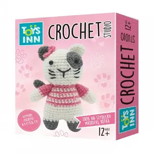 Crochet Studio Kit Stnux Zestaw Crochet Studio Kot STN9636 – crochet kit for cat-themed amigurumi