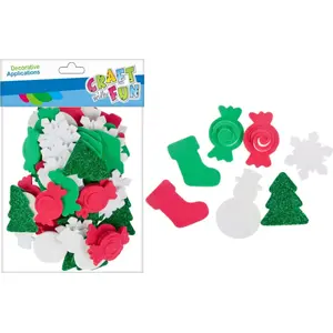 Craft with Fun decorative foam stickers CF OZDOBA BN EVA MIX set 80 pieces