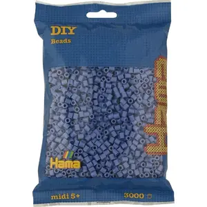 Bead set REVELL Hama midi Perler 3000 pcs lavender — craft beads for ironing patterns