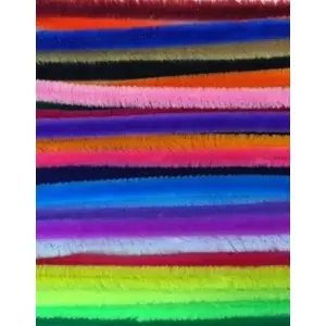 Chenille Stems (Pipe Cleaners) Carioca Chenille 30 cm, 9 mm diameter, pack of 26, mixed colors