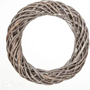 Wicker wreath DP Craft 36 cm gray model DPDN-031