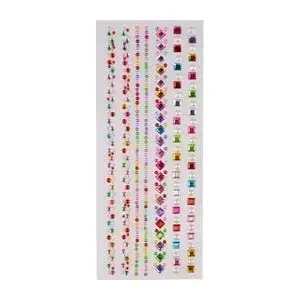 Decorative Self-Adhesive Crystal Gems Arpex — Large Mix (packaged decorative crystals)