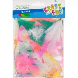 Decorative feathers Craft with Fun THE18 — assorted craft feathers for decorations and DIY projects