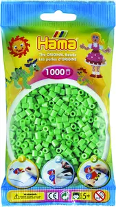 Hama Beads 207-11 Bērnu radošais komplekts Zaļš PVC 1000 gabali Ieteicamais vecums no 5 gadiem