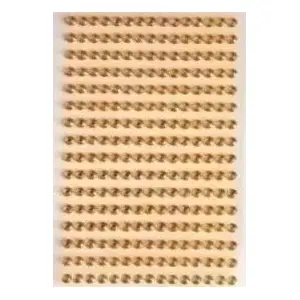 BREWIS self-adhesive rhinestone dots gold 6 mm, pack of 140