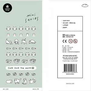 Sticker set Ooly Mini Cats — Ooly Naklejki Mini Koty, small cat-themed stickers